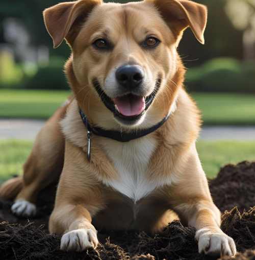 Dog waste left on grass in Independence yard